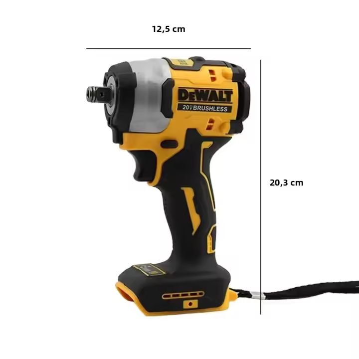 Llave De Impacto Inalámbrica Dewalt DCF922 Torque Alto 205Nm (en Reversa) 1/2" 2500 PRM Herramientas Eléctricas Universales Con Batería De 20V - 1
