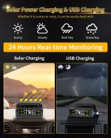 Sistema De Monitoreo De Presión De Neumáticos Vtopek Para Coche Con Sensor Solar Y Soporte Resistente Al Agua IP68 Ajustable 360° 6bar - details 3