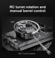 Bloques De Construcción RC De Tercera Generación 925pcs SD.Kfz.181 Tigre Tanque Militar De La Segunda Guerra Mundial 1:35 Para Adultos - details 4