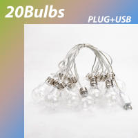 Lámparas De LED Mini Para Decoración De Jardín Y Patio Con Cadena De 4M Luz De Batería Exterior Adaptador USB Para Navidad Bodas Camping - details 2
