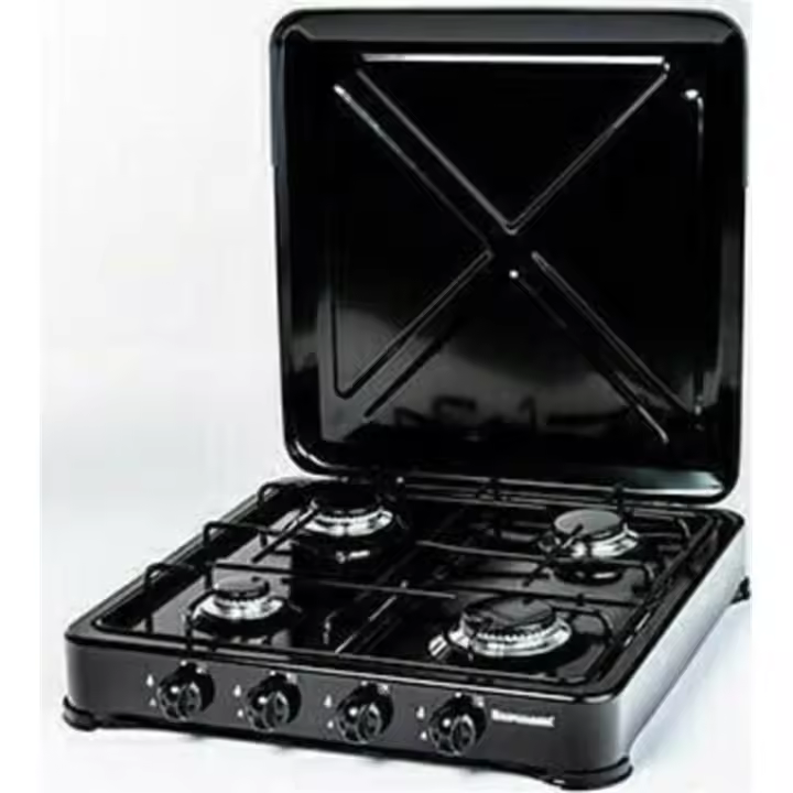 Ravanson K-04TB hob Negro Countertop Gas 4 zone(s) - 1
