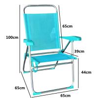 Maxia Market - Silla plegable de playa diferentes colores, con estructura de aluminio y tejido Textileno, transpirable y fresco - details 0