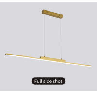 Lámpara Colgante LED Minimalista Moderna Ajustable En Oro Para Comedor Chandelier Lineal Para Hogar Iluminación Dimmable Con Fuente De Aluminio Incluida - details 18