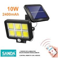 Lámpara solar de pared LED exterior | Foco LED regulable con mando a distancia | Luz solar independiente con sensor de movimiento | Resistente al agua | Exterior, jardín y patio [Clase de eficiencia energética A++] |  - details 0