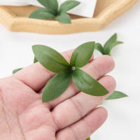 50PCS Hojas De Rosa Artificial Para Decoración De Boda Navidad Y Casa Hojas Verdes Para Wreath Y Caja De Caramelo Material De Seda - details 4
