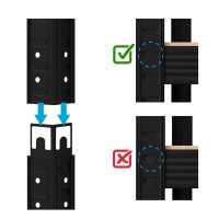 Ociodual Estantería Metálica Essential Negro Mate, Ideal para Hogar, Garaje, Cocina, Oficina, Multiusos, Almacenamiento Divisible, Sin Tornillos, 875kg, 5 Baldas MDF, 180 x 90 x 40cm - details 7