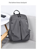 Mochila Universitaria Clásica Versátil De Color Sólido Para Hombres Y Mujeres Con Gran Capacidad Bolsa De Hombro - details 24