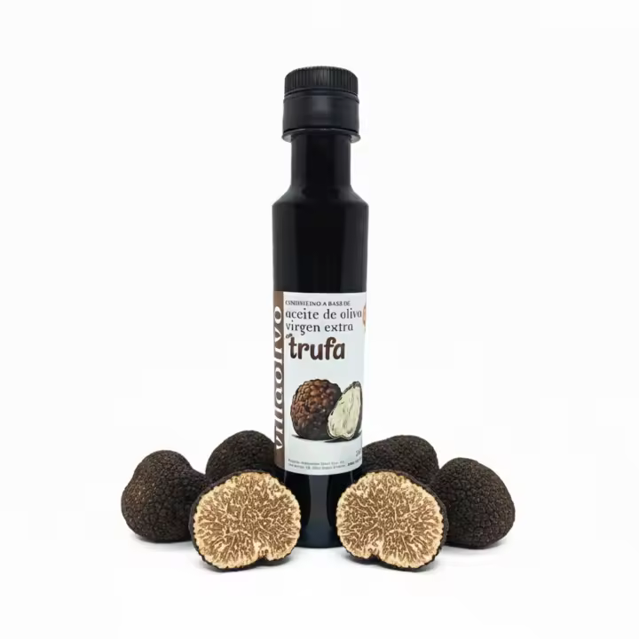 Aceite de Oliva Aromático de Trufa Villaolivo 250 ml – Gourmet | Toque Terroso y Elegante | Ideal para Platos Sofisticados - 1