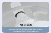 Ventilador De Techo Pequeño Multifuncional 40cm Con Control Remoto Silencioso Y Hojas Invisibles Para Sala De Estar Oficina Estudio - details 34