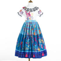 Vestido De Princesa Encanto Para Niñas Con Bolsa Disfraz De Película Frock Madrigal Isabel Ropa De Actuación Infantil Talla True to Size - details 3