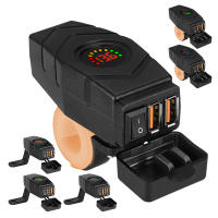 Adaptador De Carga Rápida 36W Con Interruptor Dual USB QC3.0 Para Manillar De Bicicleta Eléctrica Cubierta Impermeable 12V-24V Electrónica De Motocicleta - details 2