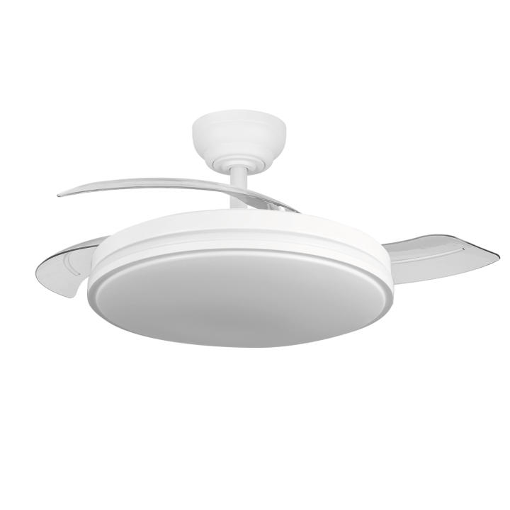 Fabrilamp Vivid Torral - Ventilador DC RLM (Relámpago) de metal, policarbonato y ABS con 6 velocidades, luz LED… — oferta en Miravia