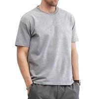 Camiseta De Algodón Para Hombre Verano Manga Corta Suave Antipelusa Tallas M a 5XL Ropa Casual Estilo O-Neck Solido - details 5