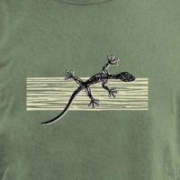 Camiseta hombre Sargantana 85013424 verde - Estampado de lagartija - details 1