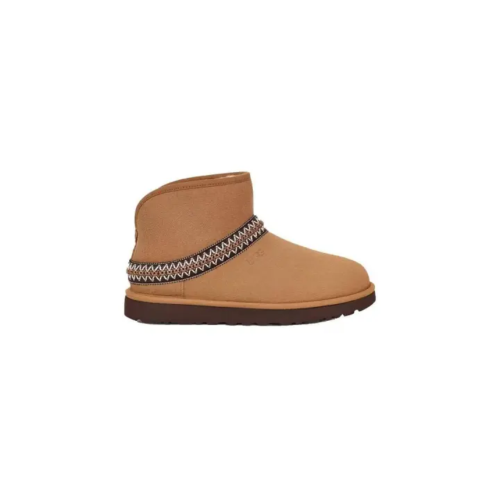 Bota Mujer Ugg Classic Mini Crescen Chestnut - 1