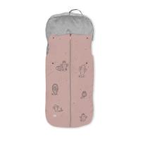 Interbaby Saco Impermeable Verde y Rosa con Interior de Coralina - Silla de Paseo - details 0