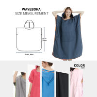 Poncho De Toalla De Surf Unisex Con Bolsillo Poncho De Secado Rápido Microfibra Ropa De Playa Para Cambiar Y Toalla De Natación (A22) - details 1