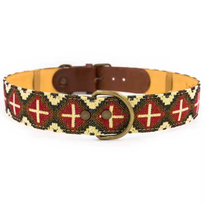 LADRAN GAUCHO - Collar para Perros MILU de Cuero Hecho a Mano - Resistente, Ajustable y Artesanal - 1