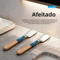 Afeitadora Manual De Calidad Para Hombres Vintage Hecha De Resina Y Aleación De Zinc Uso Unisex Para Afeitar Cejas Barba Y Cuello Regalo De San Valentín Halloween Navidad - details 0