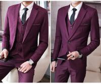 Traje De Boda Italiano Estilo Nuevo 6XL Para Hombre Conjunto De 3 Piezas (Chaleco + Chaqueta + Pantalones) Moda Negocios Formal - details 25