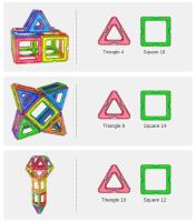 Juego De Construcción Magnético Para Niños Grande Tamaño Bloques Magnéticos De Diseñador Juguetes Educativos Montessori Regalos Para Niños De 3-6 Años - details 2