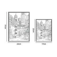Lámpara De Noche LED Anime Vistas De Ciudad Bonitas Con Pintura HD Fosa Estrecha USB Con Enchufe Dimmer Decoración Romántica Para El Hogar - details 0