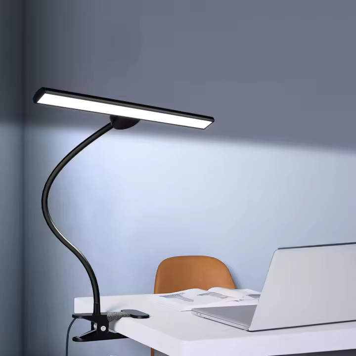 Lámpara De Escritorio LED Ajustable 10W 40CM Con Protección Ocular Luz Clampable 3 Temperaturas De Color Y 10 Niveles De Brillo - 1