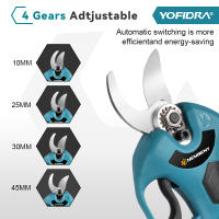Podadora Eléctrica Inalámbrica De 45mm Con Motor Brushless 4 Velocidades Para Podar Olivos Y Arbustos Con Batería 21V 18V - details 4