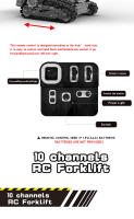 Camión Descargador RC Tracked 2.4G 10CH Con Cuerpo De Acero Inoxidable Vehículo De Construcción DIY Para Juego Educativo Para Niños - details 3