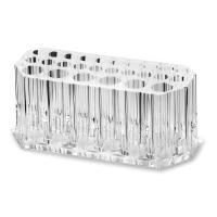 Organizador De Maquillaje Transparente En Acrílico Con 26 Agujeros Soporte Para Brochas Labiales Y Líneas De Ojos Elegante Y Funcional Para El Escritorio - details 5