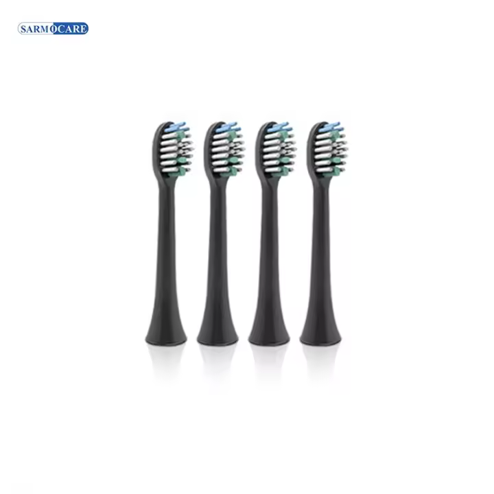 Cabezas De Cepillo De Dientes Sarmocare 4pcs Para Ultrasonidos Eléctricos S100 Y S700 Compatible Con Cabezales De Cepillo Eléctrico Adultos Material Plástico - 1