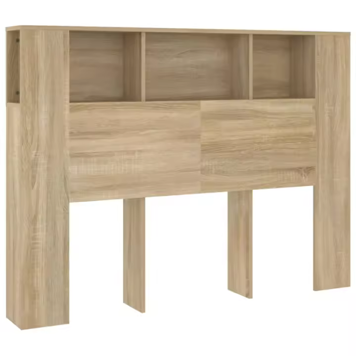 vidaXL Mueble cabecero color roble Sonoma 140x18,5x104,5 cm - 1