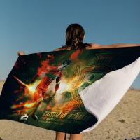 Toalla De Playa Microfibra CR7 Cristiano Ronaldo Toalla Rápida Para Piscina Viajes Yoga Absorbente Suave Y Skin-friendly Tamaño 76x182cm - details 10