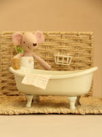Baño De Metal a Escala 1:12 Para Muñecas Bjd Ob11 Casa De Muñecas Miniatura Simulación De Muebles - details 4