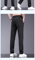 Pantalones Casuales Para Hombre Verano Lyocell Elásticos Cintura Media Gris Negro Negocios Talla 28-38 Ropa De Marca - details 9