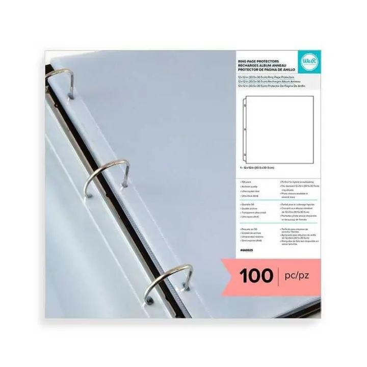 WE R MEMORY KEEPERS                 FUNDAS PROTECTORAS WAMK 12x12 1 BOLSILLO 100 UD - 1