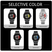Reloj De Pulsera De Lujo Para Hombre Boruse De Acero Inoxidable Resistente Al Agua Deportivo Moda Con Hub De Rueda Relogio Masculino Quartz - details 5