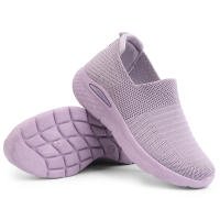 Zapatos Casuales Para Mujer Fashion Transpirables Zapatos Planos De Malla Antiguo Suela TPR Tacón Plano Cómodo Para Oficina Y Viajes - details 1