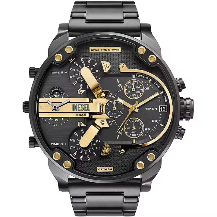 Diesel Watch Diesel Mr. Daddy DZ7484 - Reloj Cronógrafo Acero Inoxidable Bronce Mixto - 57mm - Automático - 1