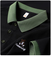 Camisa Polo Para Hombre Con Bordado De Oso Cartoon Manga Corta Estilo Casual Transpirable Para Verano 2024 Comodidad Y Brevedad - details 21
