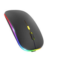 Ratón Inalámbrico Bluetooth 2.4Ghz Recargable Silencioso Con Iluminación LED USB Para Gaming 1600DPI Ratón Para PC Laptop - details 8
