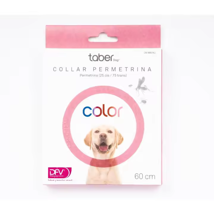 TABERDOG Collar Permetrina Rosa 60 cm (1 ud.) - 1