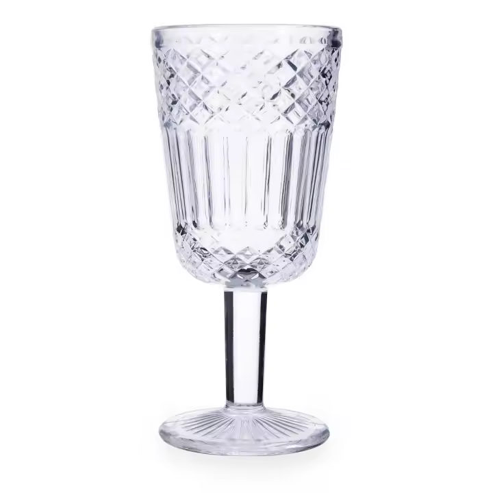 LA BOUCHÉE BY LA CARTUJA DE SEVILLA Set de 6 Copas de Vidrio Medina 28,5CL Transparente Con Relieve - 1