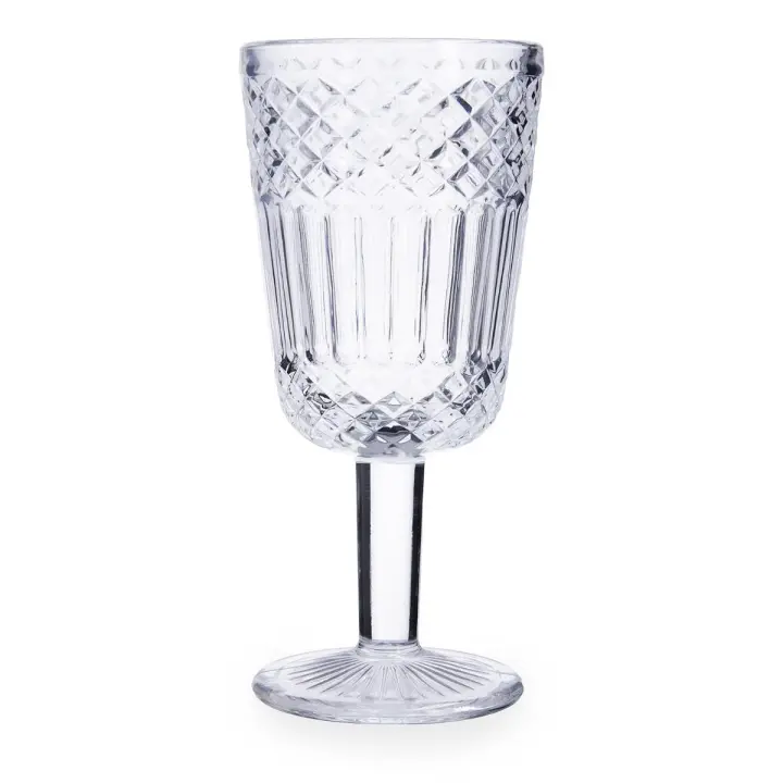 LA BOUCHÉE BY LA CARTUJA DE SEVILLA Set de 6 Copas de Vidrio Medina 28,5CL Transparente Con Relieve - 1