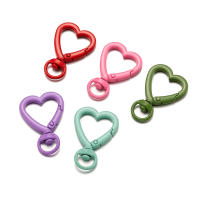 5pcs Hebilla De Corazón De Metal Con Ganchillo Para Llavero Joyería Hecha a Medida Accesorio Para Bolsos Clavija Trigge - details 3