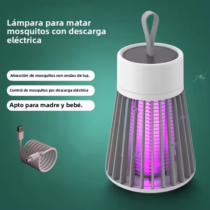 Lampara Zapper De Mosquitos LED Trap De Luz Con Conexión USB 5V Ideal Para Exteriores E Interiores - 1
