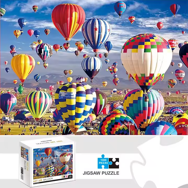 Rompecabezas De Globo Caliente 1000 Piezas Juego Educativo Para Adultos Y Niños Decoración De Hogar Divertido Y Desafiante - 1