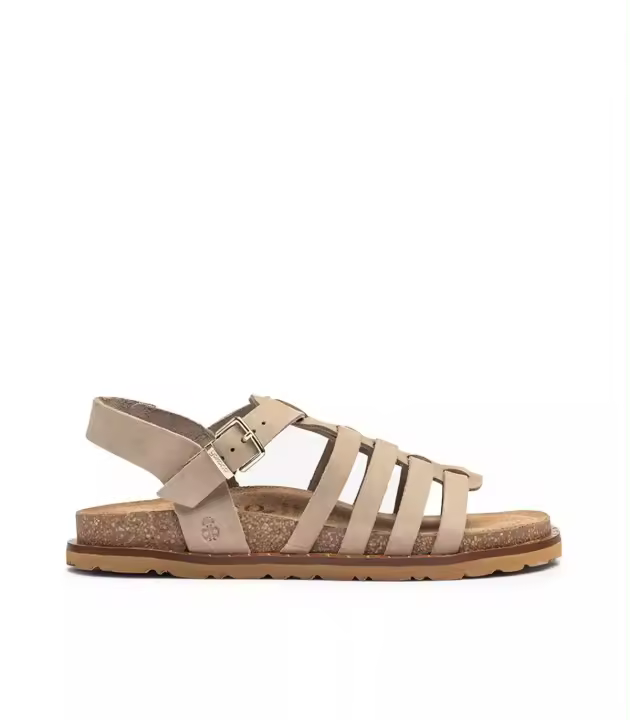 Sandalia plana Yokono-Bolus-107 taupe mujer573600012 - 1