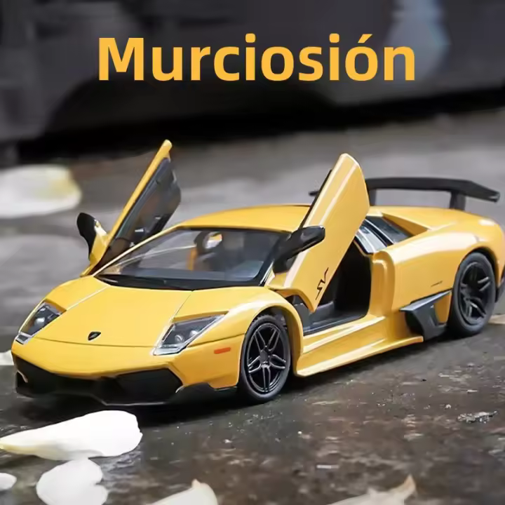 Modelo De Coche Dieciséisésimo Escala Lamborghini Murcielago Para Niños Juguetes De Colección Metal Sin Batería Regalo De Cumpleaños Para Boys - 1
