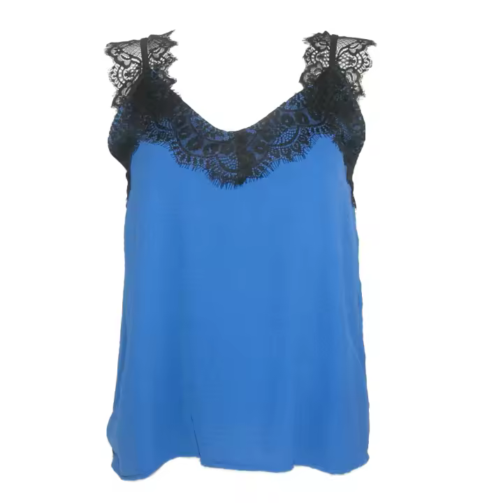 Top Blusa lencera talla única mujer sin mangas apariencia de seda - 1